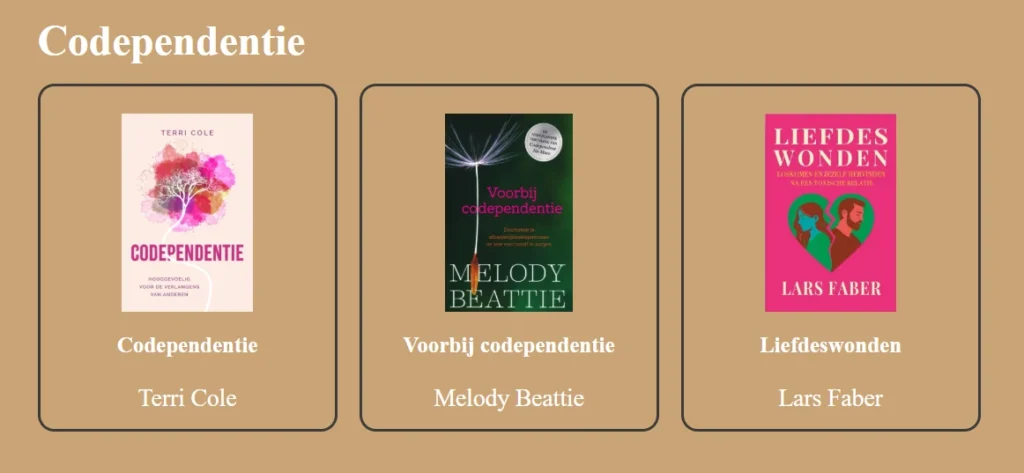 Bibliotherapie Codependentie